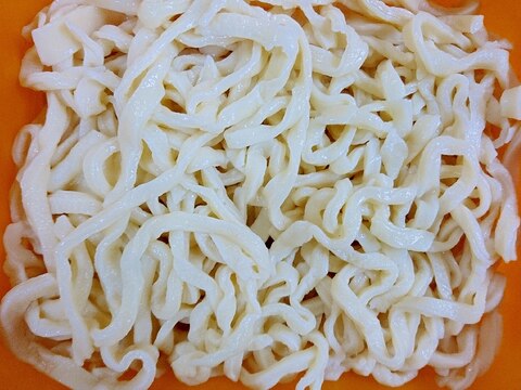 餅つき機で手打ちうどん